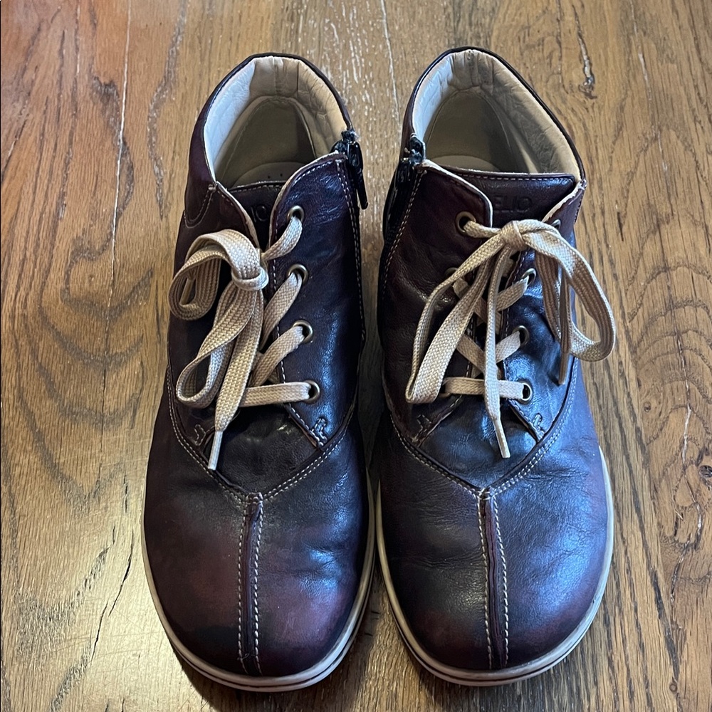 #4 Fidelio Hallux Women’s Dark Burgundy Leather Ankle Booties